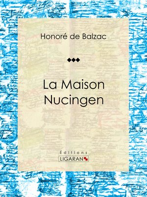cover image of La Maison Nucingen